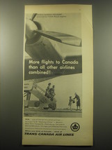 1959 Trans-Canada Air Lines Advertisement - More flights to Canada - £11.87 GBP