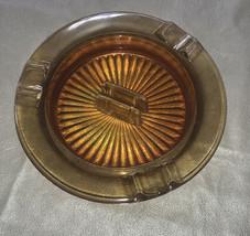 Vintage Marigold Carnival Glass Ash Tray - - £10.94 GBP