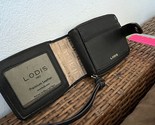 Lodis bifold Zip Around Wallet black 100% Leather Brand New - $32.12