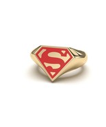 Superman Ring Gold Superman Ring Silver Superman Ring Brass  - £184.00 GBP