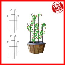 Durable Black Coated Metal Trellis Panels - 31&#39;&#39; for Roses and Climbing ... - $34.91