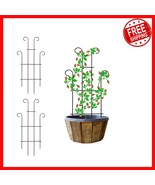 Durable Black Coated Metal Trellis Panels - 31&#39;&#39; for Roses and Climbing ... - $642.60 MXN