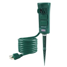 Outdoor Power Strip With Weatherproof Cover, 6 Ft Extension Cord And 6-O... - $33.99