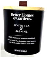 Better Homes &amp; Gardens White Tea &amp; Jasmine Premium Wax Blend Candle 13oz - £20.71 GBP