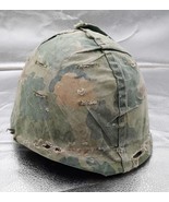 Original Vietnam War Era M1 Helmet With Camo Cover - £144.22 GBP