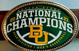 BAYLOR BEARS 2021 NCAA Basketball National CHAMPIONS Epoxy  Buckle - NEW! - $16.78