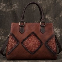 New Vintage Ladies Hand Bags Shoulder Cow Leather Women Bag Large Capacity Handb - £115.57 GBP