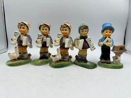 Vtg Hummel Style Figurine Ornament Lot Hong Kong Boy with Duck Mailbox Adler - $14.49