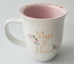 (1) New MAID OF HONOR Pink Coffee Mug Engagement Wedding by 10 Strawberry Street - £20.23 GBP