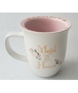(1) New MAID OF HONOR Pink Coffee Mug Engagement Wedding by 10 Strawberr... - $29.69