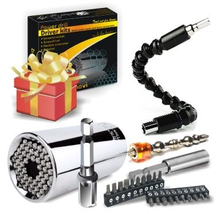Universal Socket Wrench and Screwdriver Bit Set - Ideal Gift for Him - $17.59