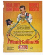 1979 Mallory Iginition Print Ad Automobile Car Bubby Unser 8.5&quot; x 11&quot; - $356.24 MXN