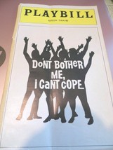 April 1974 - Edison Theatre Playbill - Don&#39;t Bother Me, I Can&#39;t Cope - Clarke - £15.93 GBP