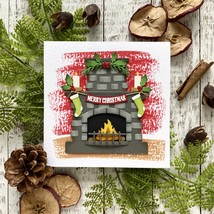 Cozy Fireplace Die Set.  Elizabeth Craft Designs. Warm and Cozy. CLEARANCE image 2