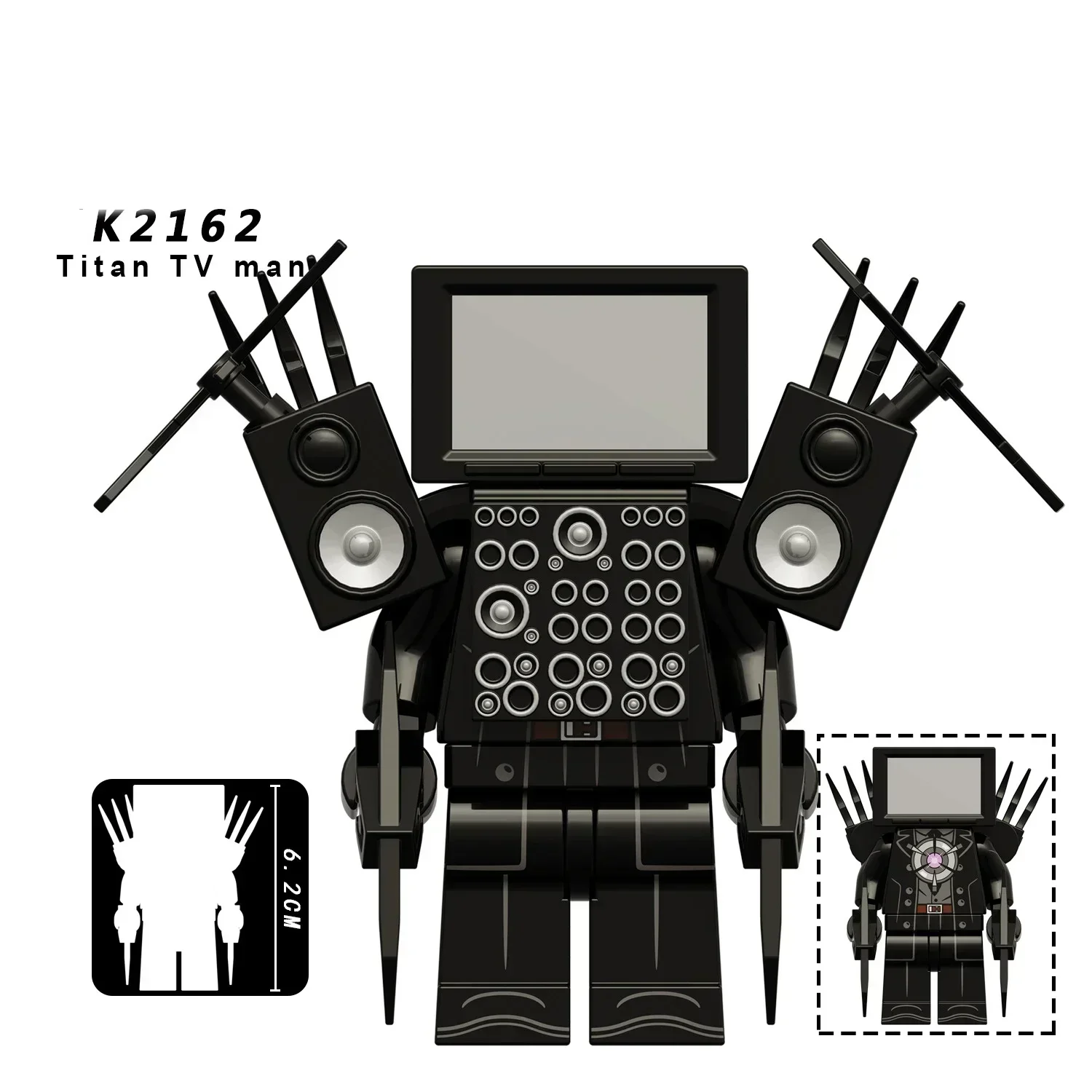 Mini Skibidi Toilet Man Figure &amp; Titan Cameraman Toy Set, Kid Gifts K2162 - $11.00