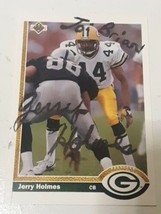 Jerry Holmes Green Bay Packers 1991 Upper Deck Autograph Card #378 READ DESCRIP - $4.94