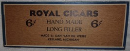 Vintage Royal Cigars Wood Sign - €4,36 EUR