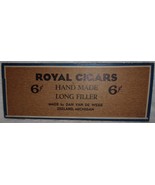Vintage Royal Cigars Wood Sign - $6.84 CAD