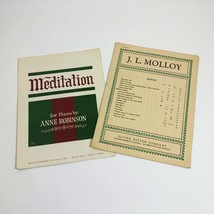 Set of 2 Music Sheets The Kerry Dance &amp; Meditation by Anne Robinson - $9.89