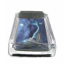 Mermaid Glass Ashtray D1 4&quot;x3&quot; Mythological Creature Women of the Sea - £39.52 GBP