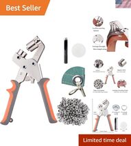 Grommet Tool Kit 3/8 Inch Eyelet Press Pliers 10mm Manual Handheld with ... - $49.89