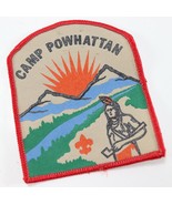 Vintage Camp Powhattan Scenic Sunrise BSA Boy Scouts America Camp Patch - $193.30 MXN