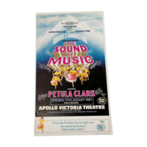 Petula Clark Sound of Music Apollo Theater 1981 Playbill Ad Vintage - £25.86 GBP