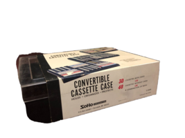 Large SoHo Convertible Cassette Tape Case 30 Tapes w case 48 w/o case - £15.73 GBP