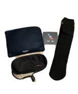 Shinola Detroit Travel Pouch Bag Zipper Navy Blue 7” w/socks and mask - $9.44 CAD