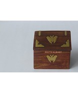 CHRISTMAS GIFT HANDCRAFTED WOODEN MONEY BOX SAFE BANK - $38.61