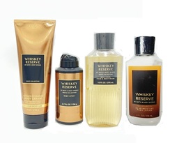 Bath &amp; Body Works Whiskey Reserve 4 Piece Set - Mist Lotion Wash Cream f... - £43.95 GBP