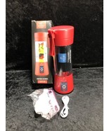 Zulay Red Portable Blender For Shakes And Smoothies USB Rechargeable-New - $12.86