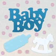 Confetti MultiShape Baby Shower Boy Mix - $1.81 per 1/2 oz. FREE SHIP - £3.15 GBP+