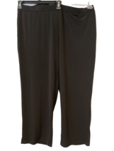 Susan Graver Black Knit Pants Size 2XP - £21.63 GBP