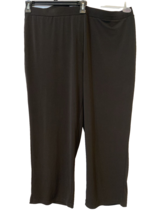 Susan Graver Black Knit Pants Size 2XP - £21.96 GBP