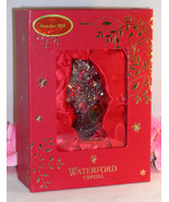 New Waterford Christmas Wonders Lead Crystal Tree Ornament Bear on Rocki... - £35.40 GBP