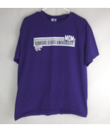 Varneys NCAA Kansas State University Wildcats Mom Women&#39;s Purple T-Shirt... - $14.54