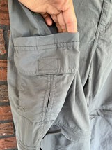 Magellan Outdoors Pants Large Fish Gear 8 Pocket Nylon Hiking Zip Off Leg Shorts - £12.67 GBP