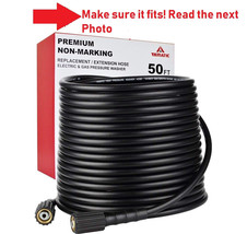 50ft Premium Non-marking Extension Hose Electric Gas Pressure Washer 320... - $34.65