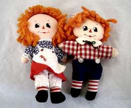  Raggedy Ann and Andy Hallmark Dolls Made by Knickerbocker Toy Company - $14.99