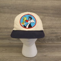 Looney Tunes Hat Vintage 1994 Tweety and Sylvester Orange Crush snapback... - $24.73