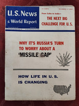U S NEWS World Report Magazine December 3 1962 Russia U S Missle Gap - £11.24 GBP