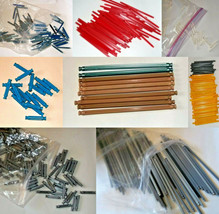 Bulk Lot Knex Rods 517 Pieces Parts Separated 5 Sizes 10 Colors  - £34.78 GBP