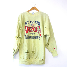 Vintage University of Arizona Wildcats Final Four 1997 Basketball Sweatshirt 2X - £145.39 GBP