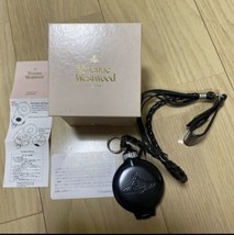 Vivienne Westwood Round Orb Authentic Pocket Portable Ashtray Black nana W/BOX - £169.70 GBP