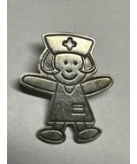CUTE 925 STERLING SILVER HAPPY NURCE  BROOCH - $39.00