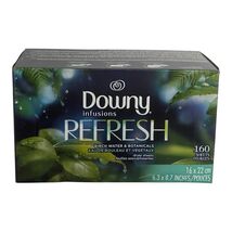 Downy Infusions REFRESH Birch Water &amp; Botanicals Dryer Sheets 160 Count New - $46.81 CAD