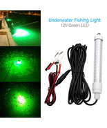 12V Green Led Underwater Submersible Fishing Light Night Crappie Shad Sq... - £24.36 GBP