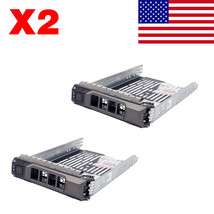 2Pcs 3.5" HDD Hard Drive Tray Caddy For Dell PowerEdge R510 T630 T310 Hot-Plug - £23.59 GBP
