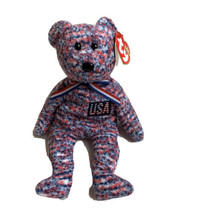 Ty Beanie Babies Collection USA Bear 2000 With Tag Patriotic Plush Toy - £7.00 GBP